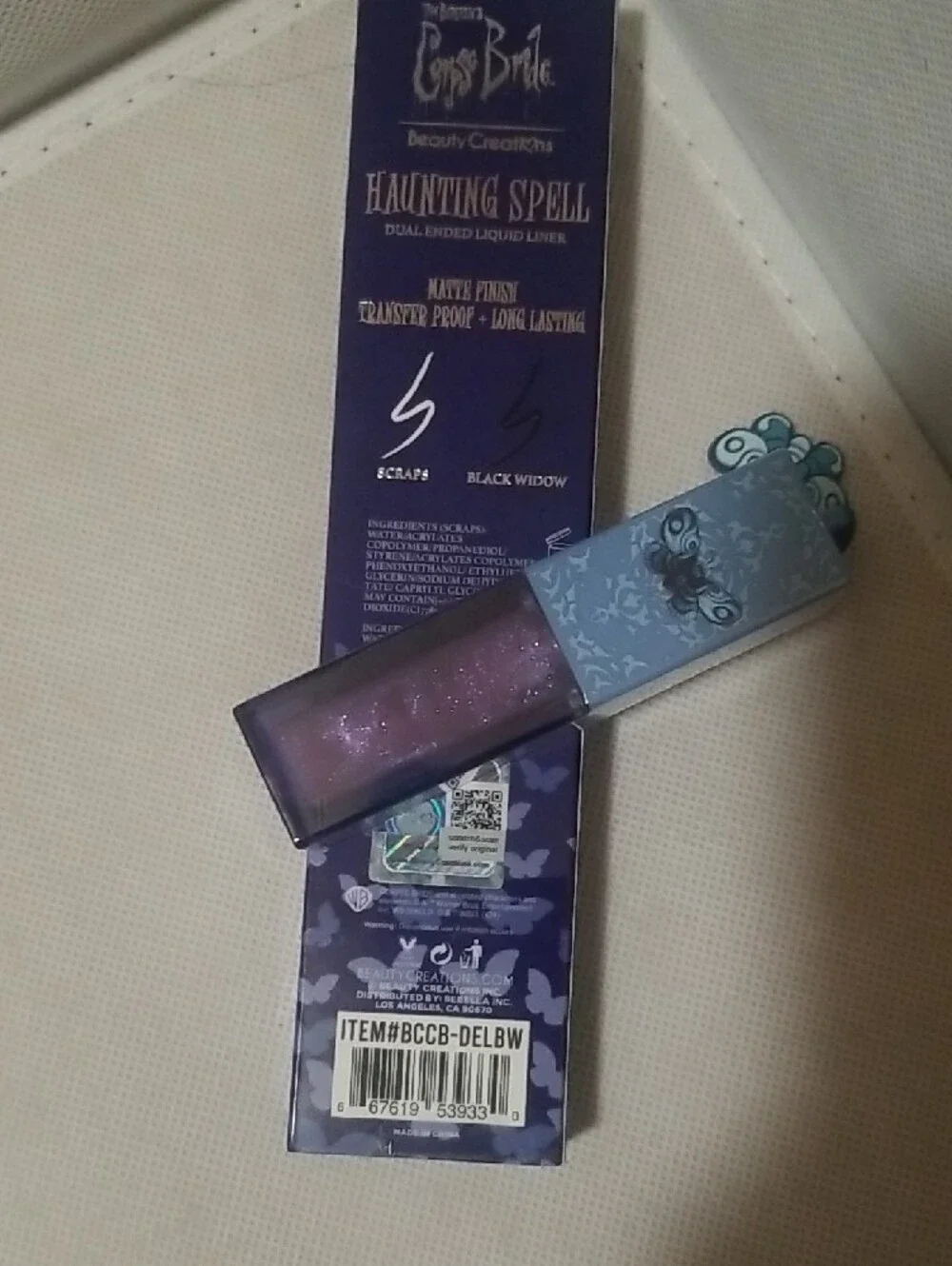 Corpse Bride Haunting Spell Dual Ended Liquid Liner & Lip Oil Bundle
